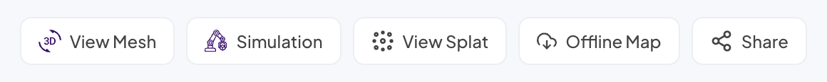 Map Details toolbar with the View Splat button